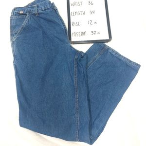 Carhartt Mens 36x34 Flame Resistant Denim Carpenter Work Jeans FRB13DNM